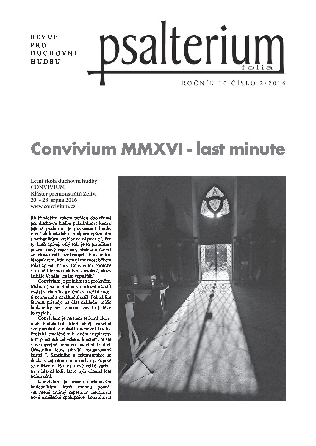 Psalterium 2016/2
